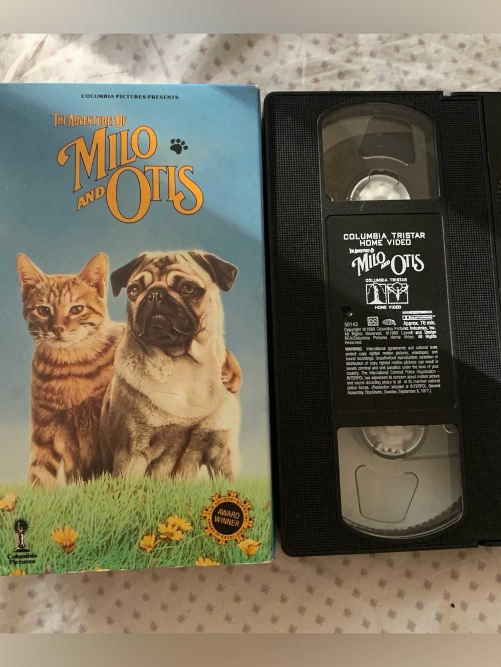 Vintage The Adventures of Milo and Otis VHS